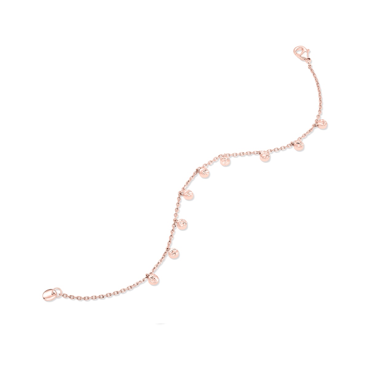 Affordable rose gold chain bracelet