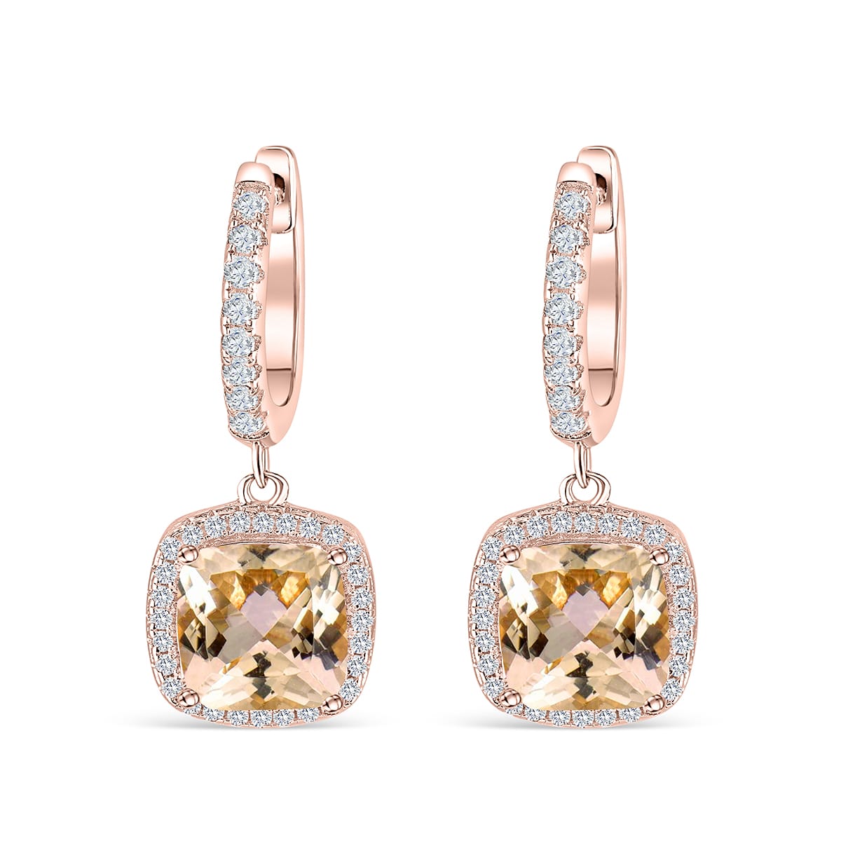 the eve in rose gold with morganite stone