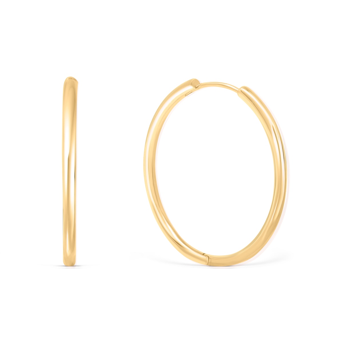 Gold minimal hoop earrings