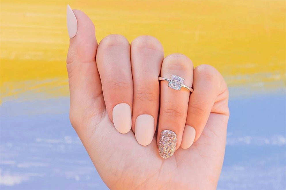 Engagement Ring Nails Ten Manicure Ideas