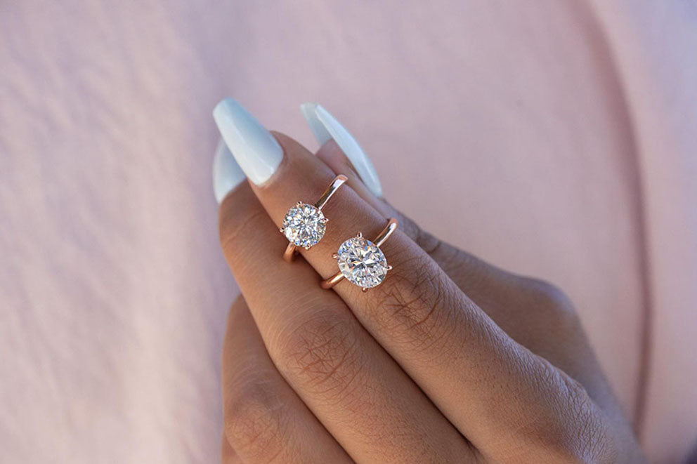 round and oval engagement rings