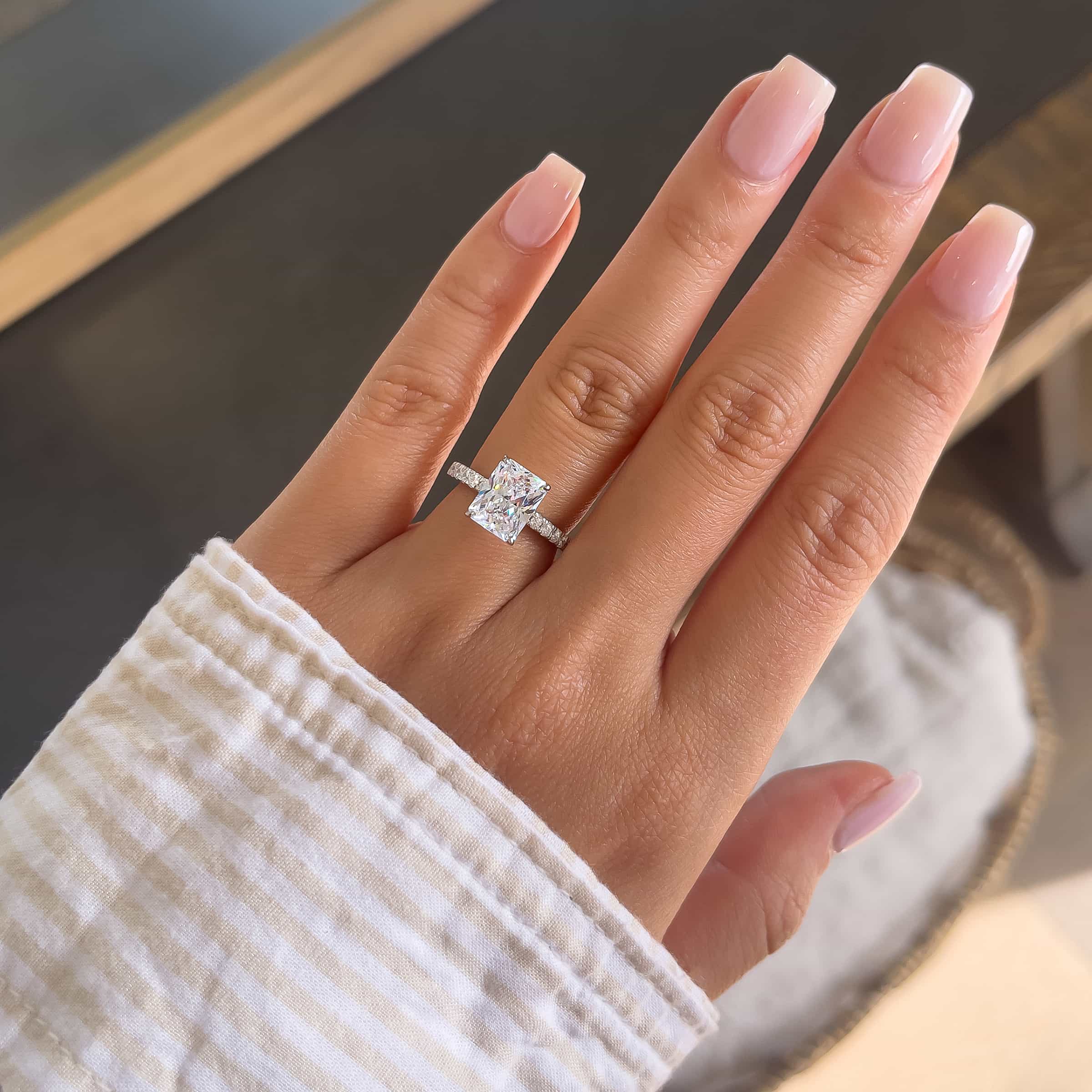 Radiant Cut Engagement Ring Set | 2.00 Ct H Color VS1 GIA –  Kingofjewelry.com