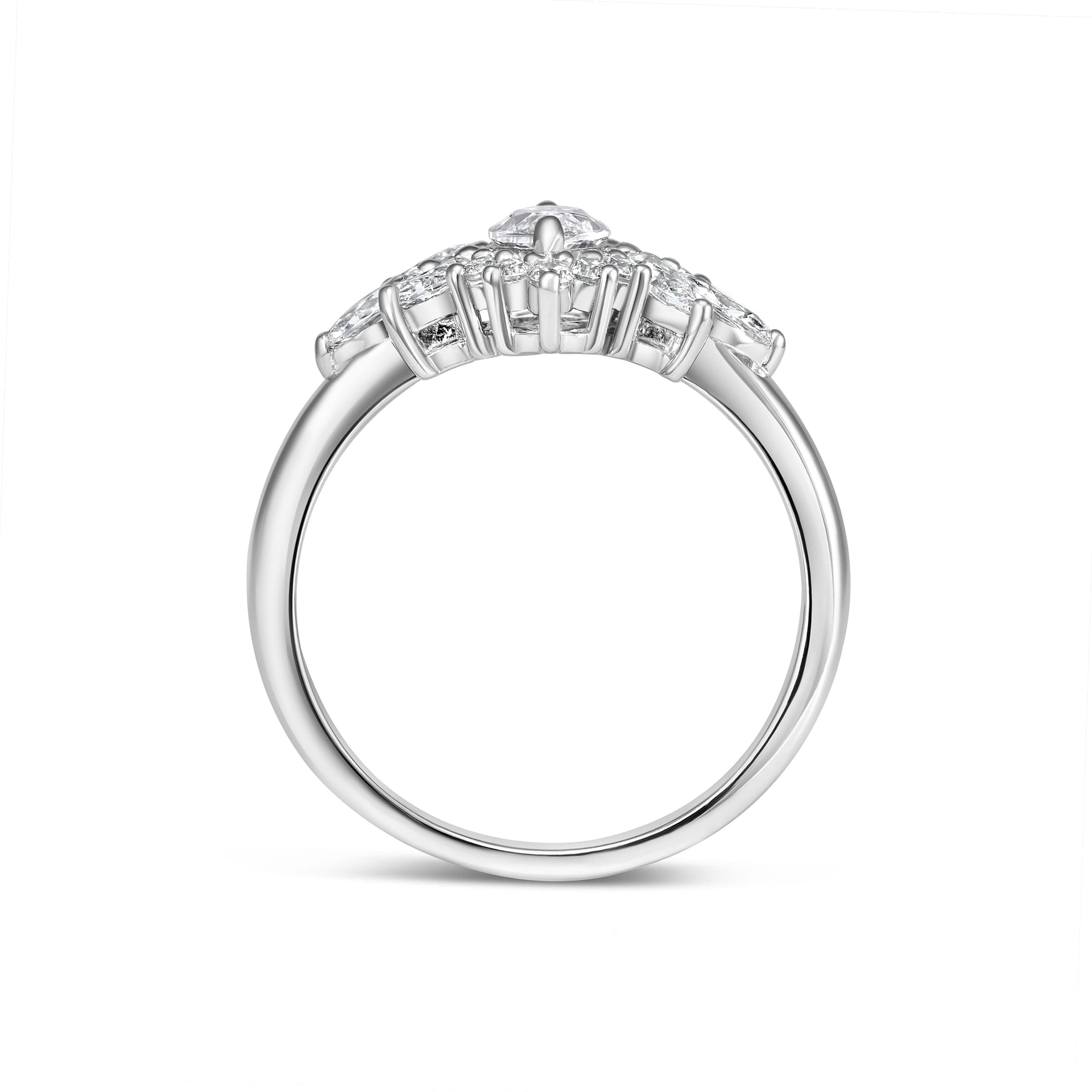 Marquise Cut Wedding Ring