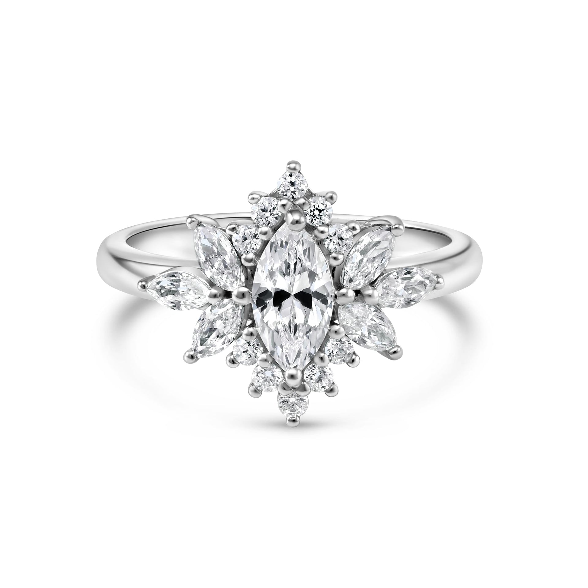Marquise Cut Bohemian Engagement Ring