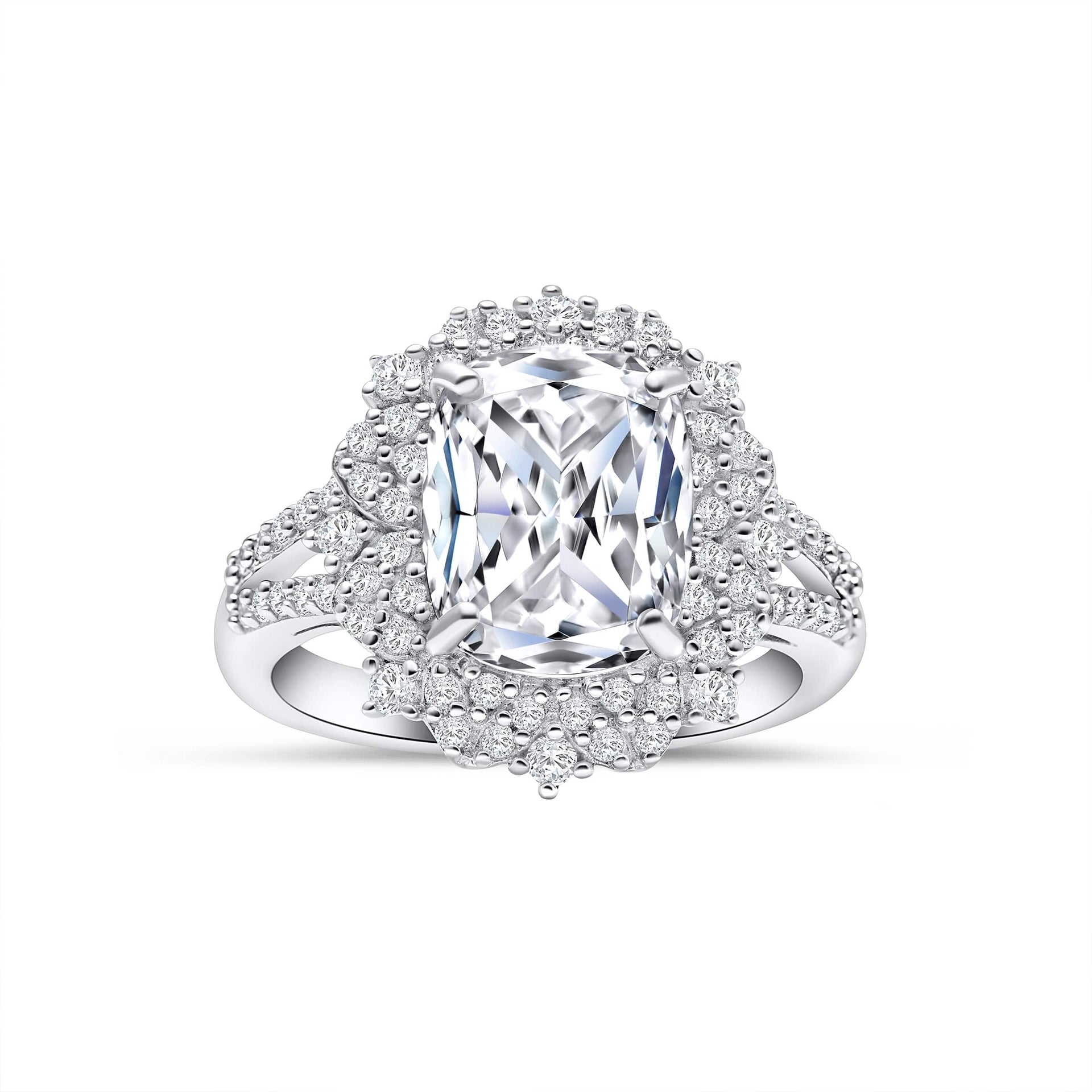 Beautiful radiant cut engagement ring