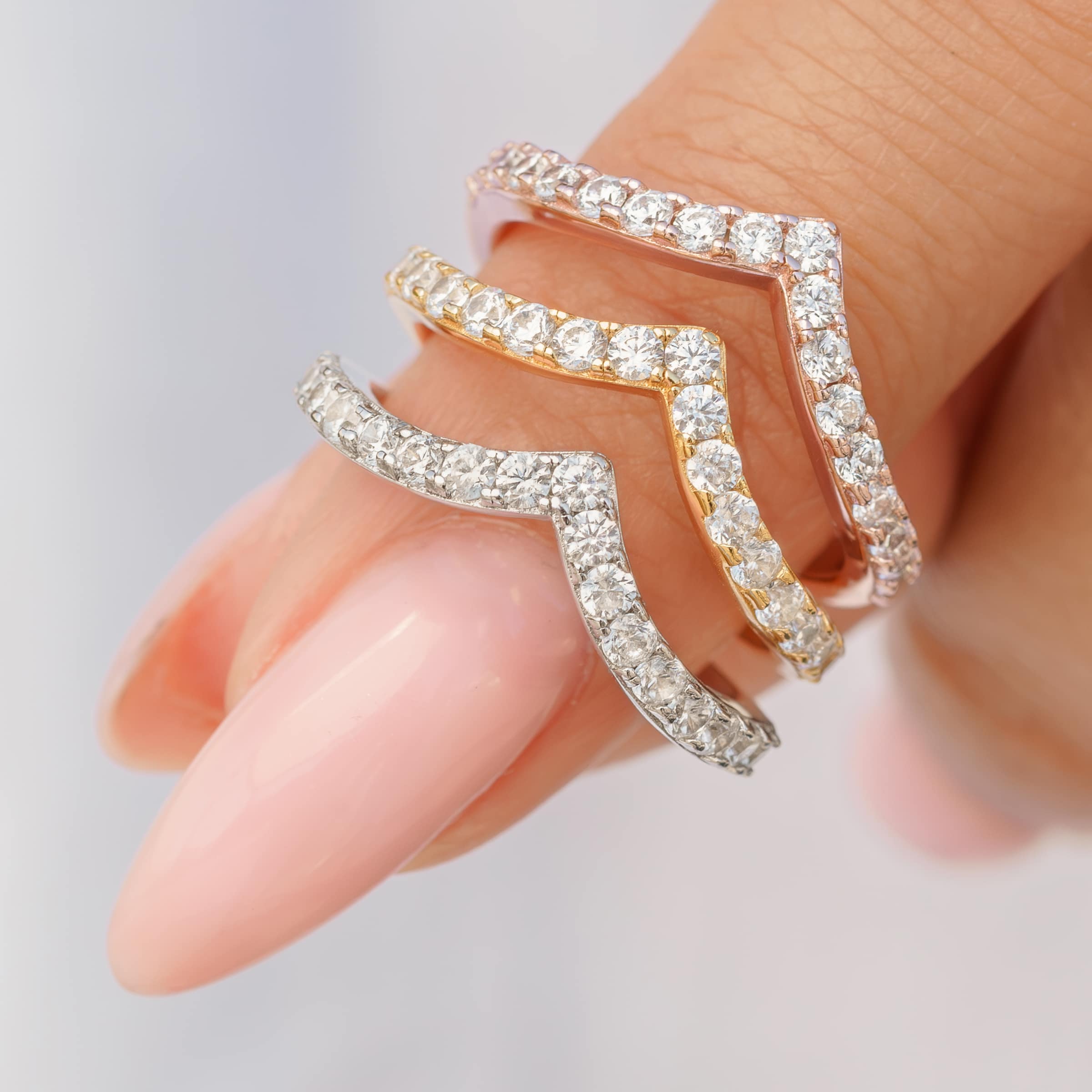 Diamond Outline Open Claw Ring – The Jewel Standard
