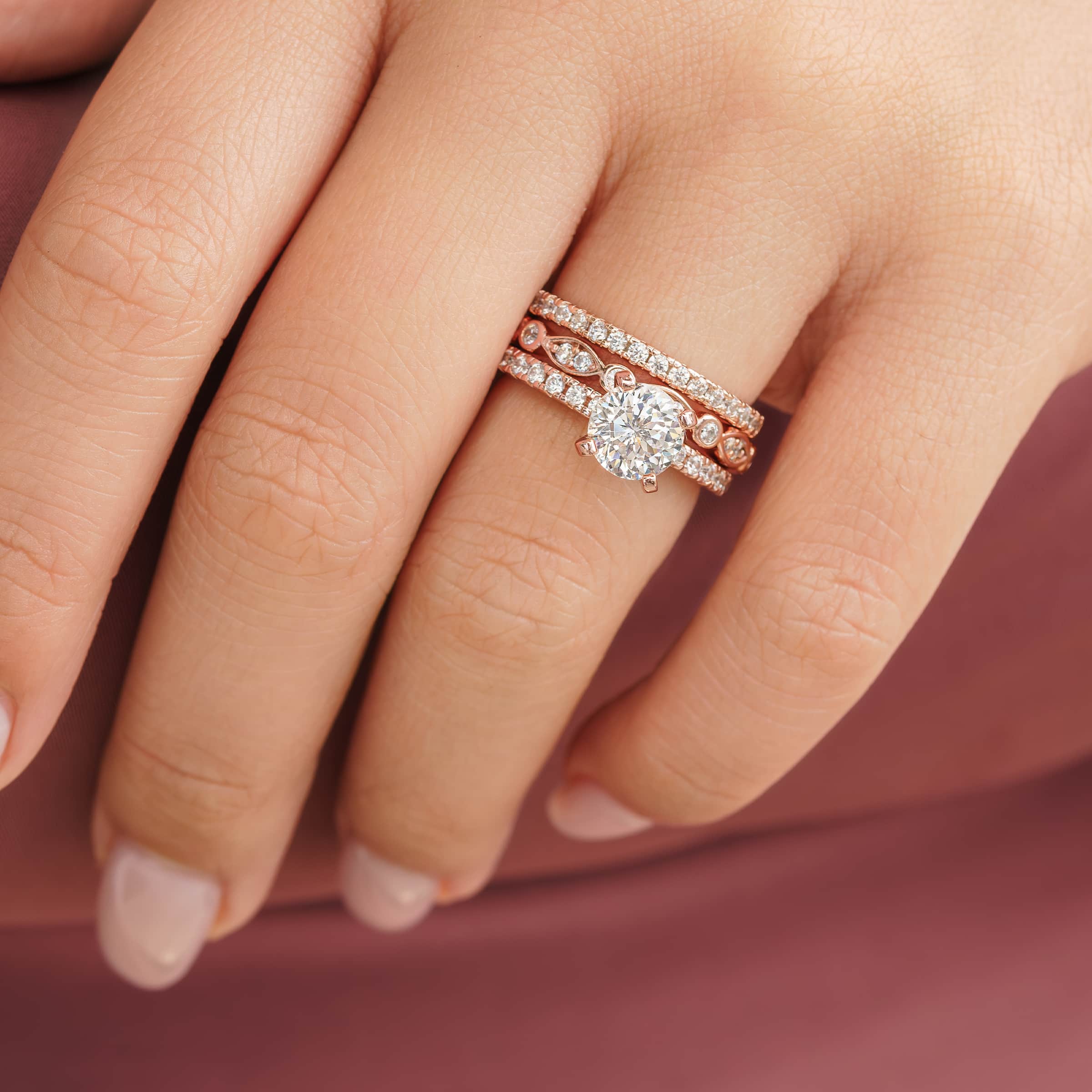 Pear Cut Unique Morganite and Diamond Engagement Ring in Rose Gold —  kisnagems.co.uk