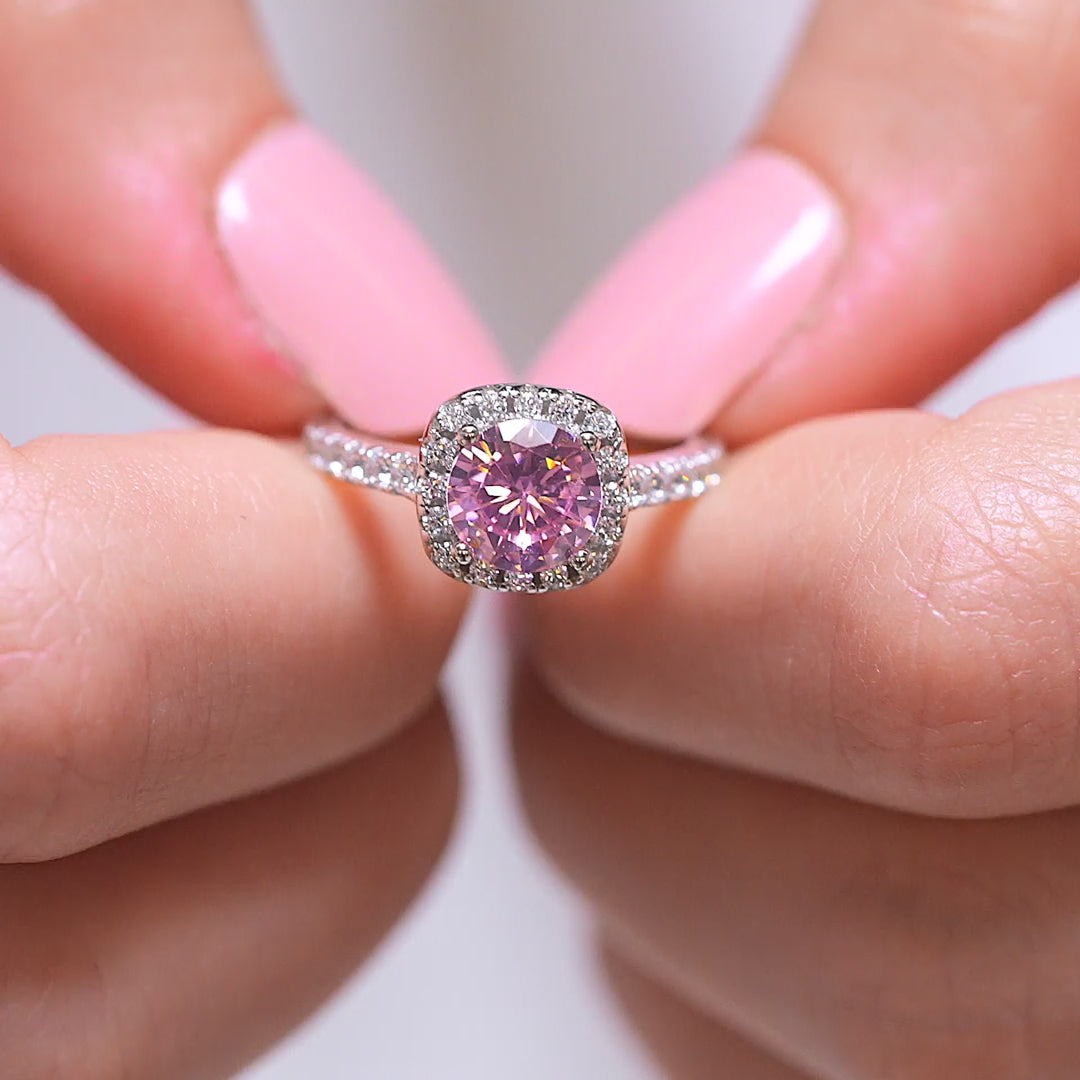 The Halo - Pink Sapphire