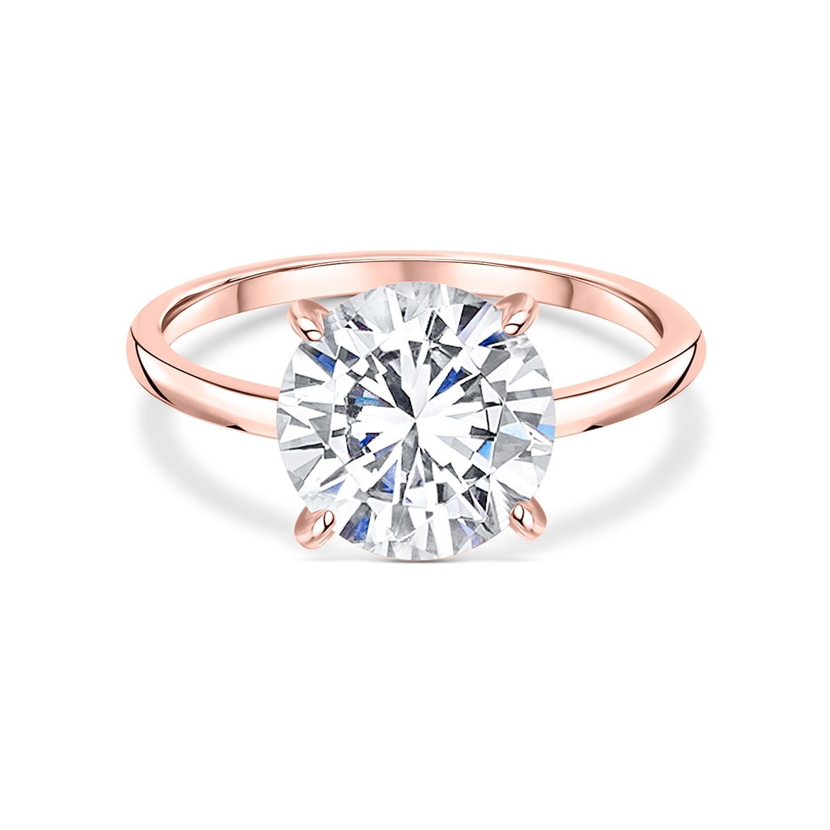affordable rose gold engagement ring