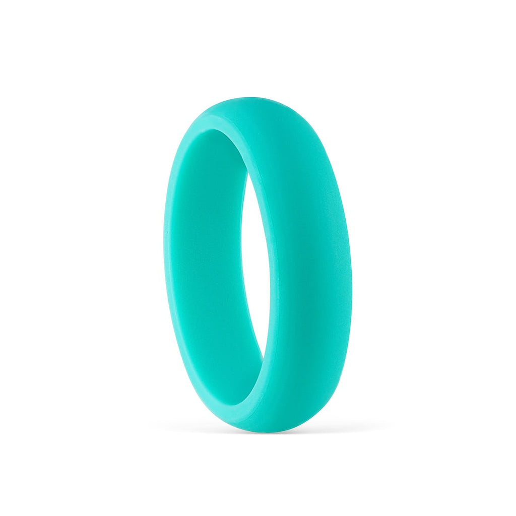 The Flex Teal Turquoise Silicone Ring – Modern Gents