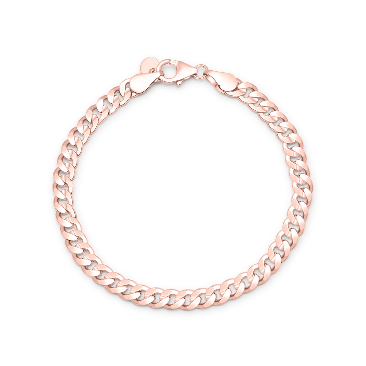 Thick rose gold cuban chain bracelet