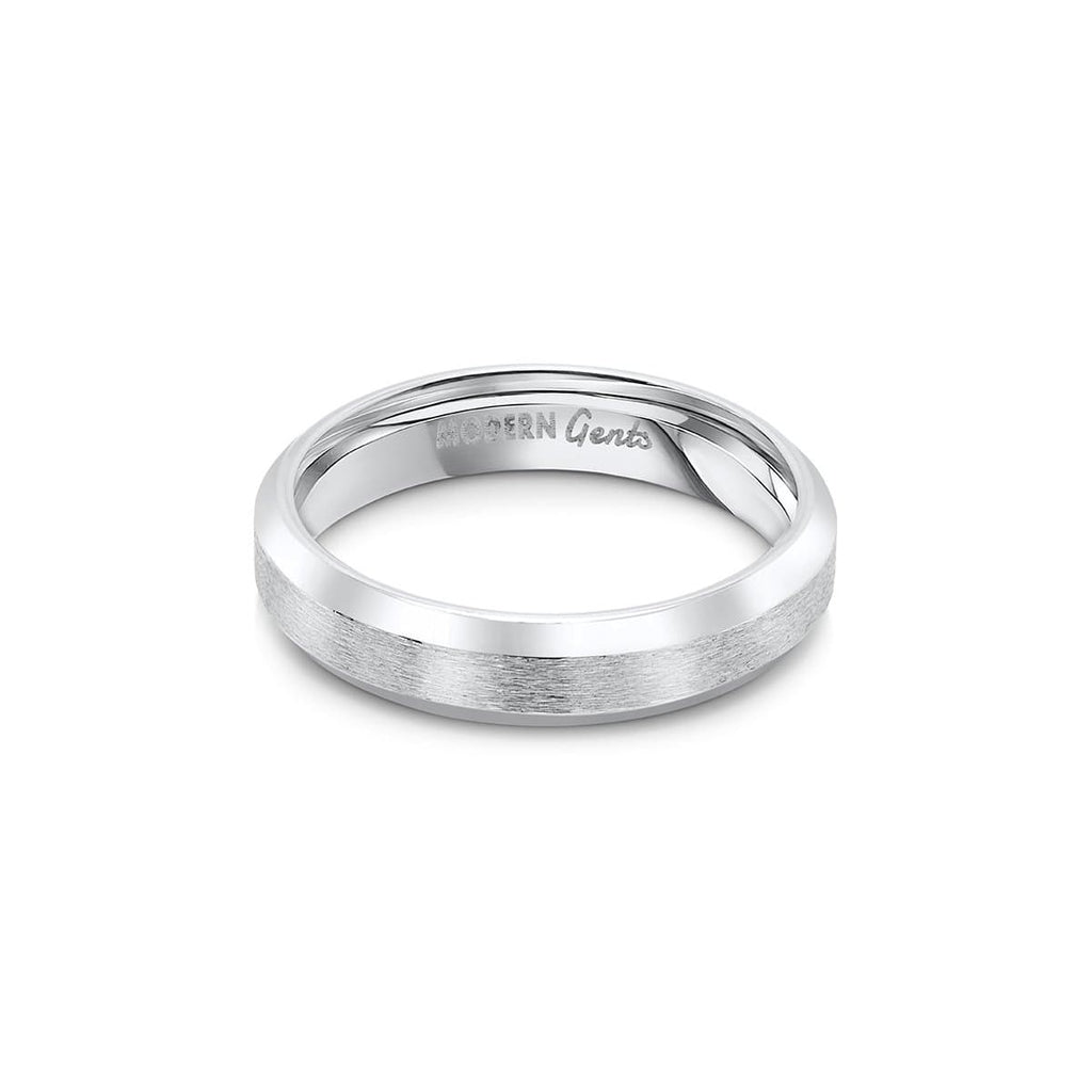Thin Silver Ring - Silver Titanium Unisex Ring – Modern Gents
