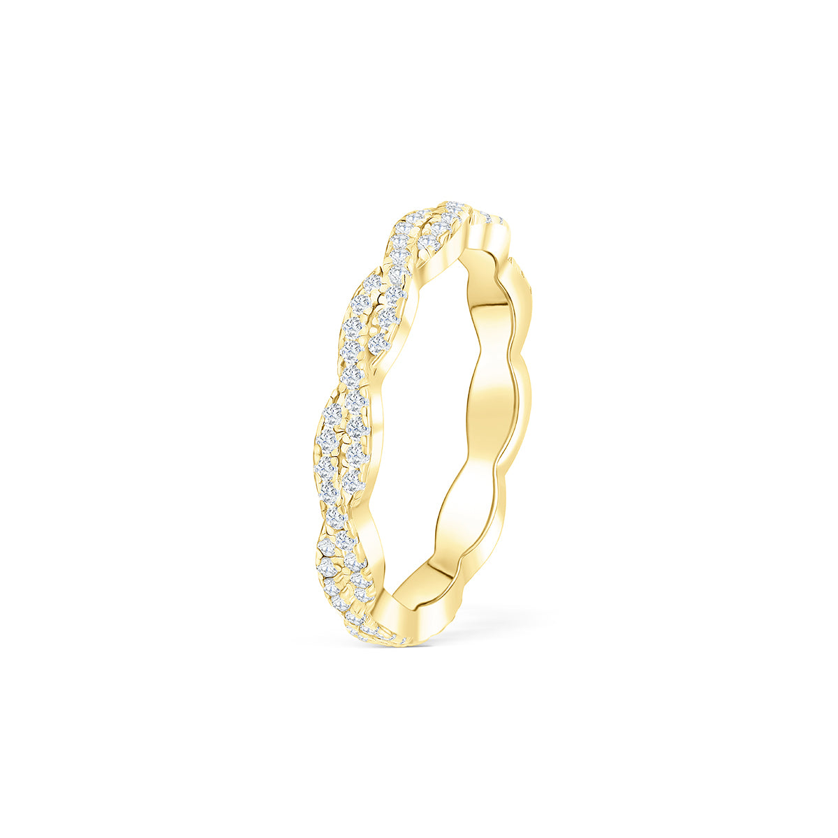 Twisted Gold wedding bands