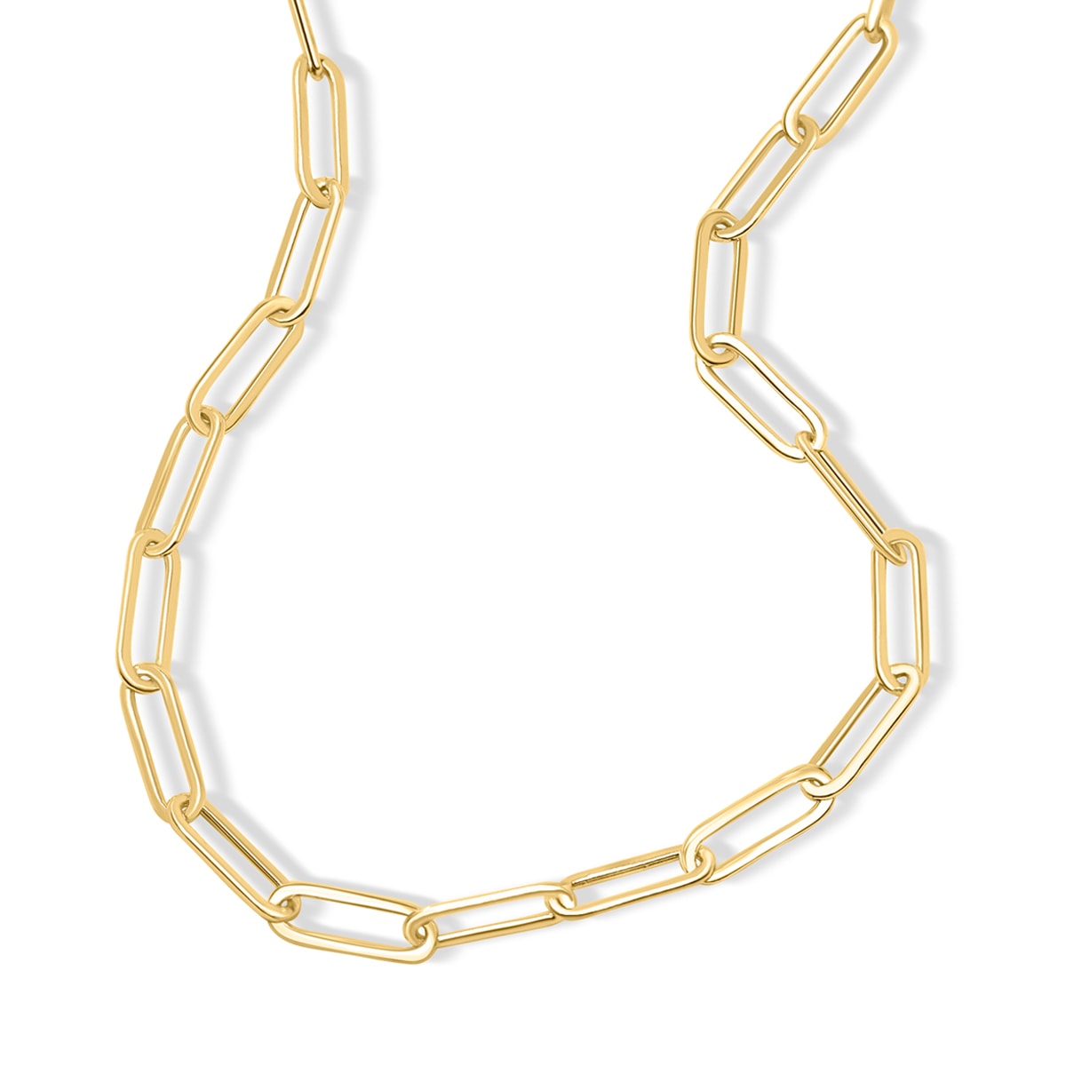 Unique paperclip chain link necklace