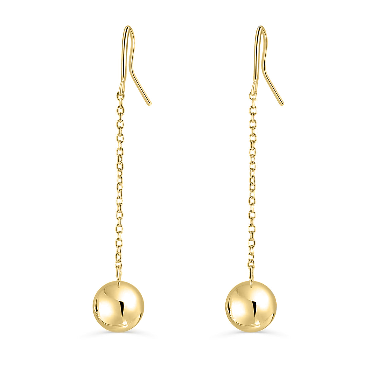 Sun Glow Hand-Forged Sterling Silver & 14K Gold Ball Drop Earrings | The  Gilded Oyster