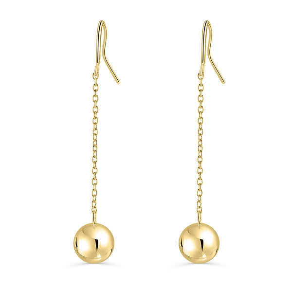 Gehena By Estele - Gold Tone Disco Ball Drop Earrings : Amazon.in: Fashion