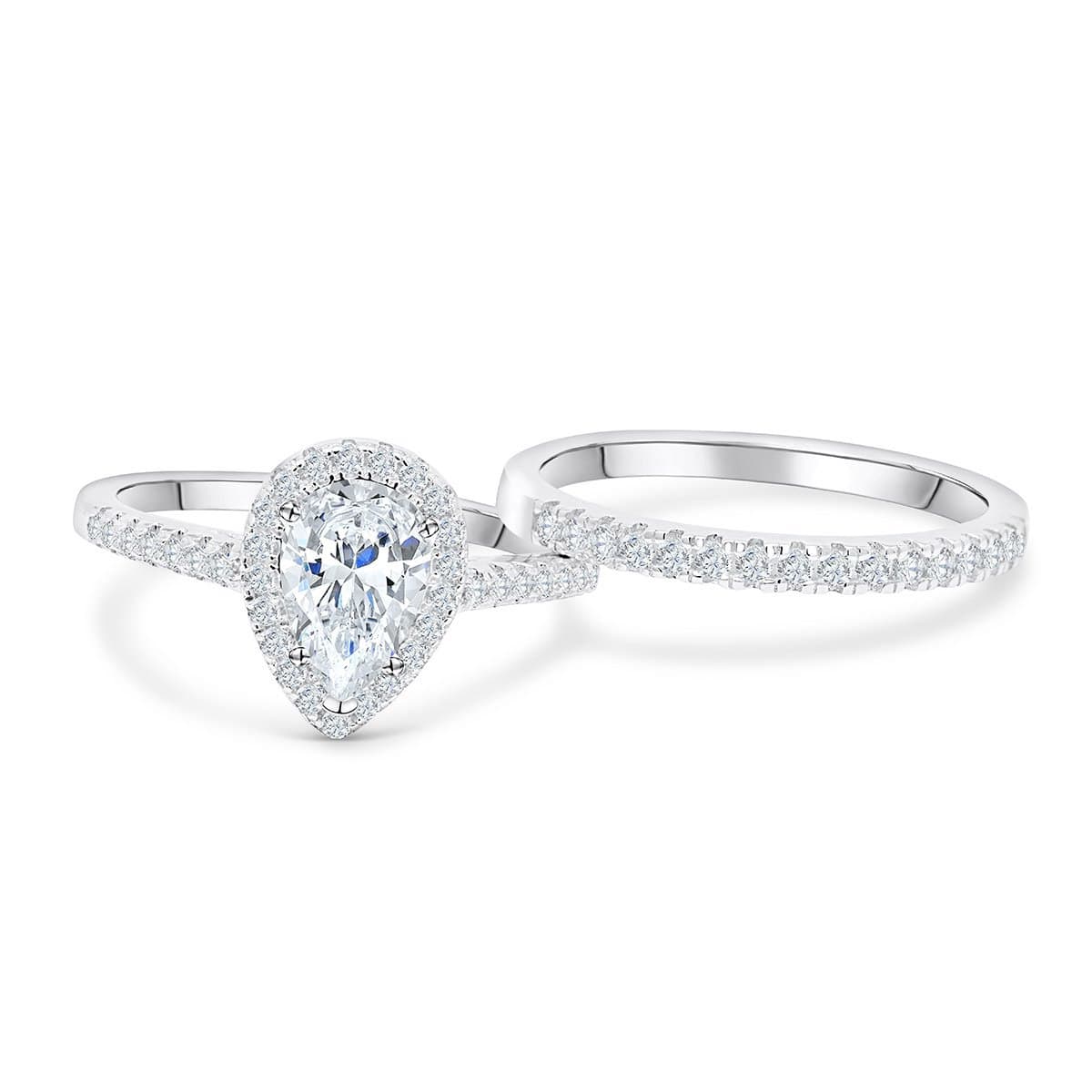 the bliss pear shaped engagement ring