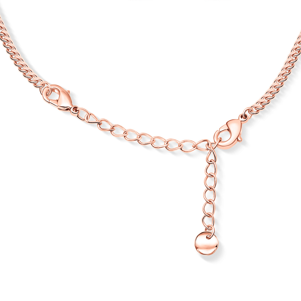 Rose gold necklace clasp