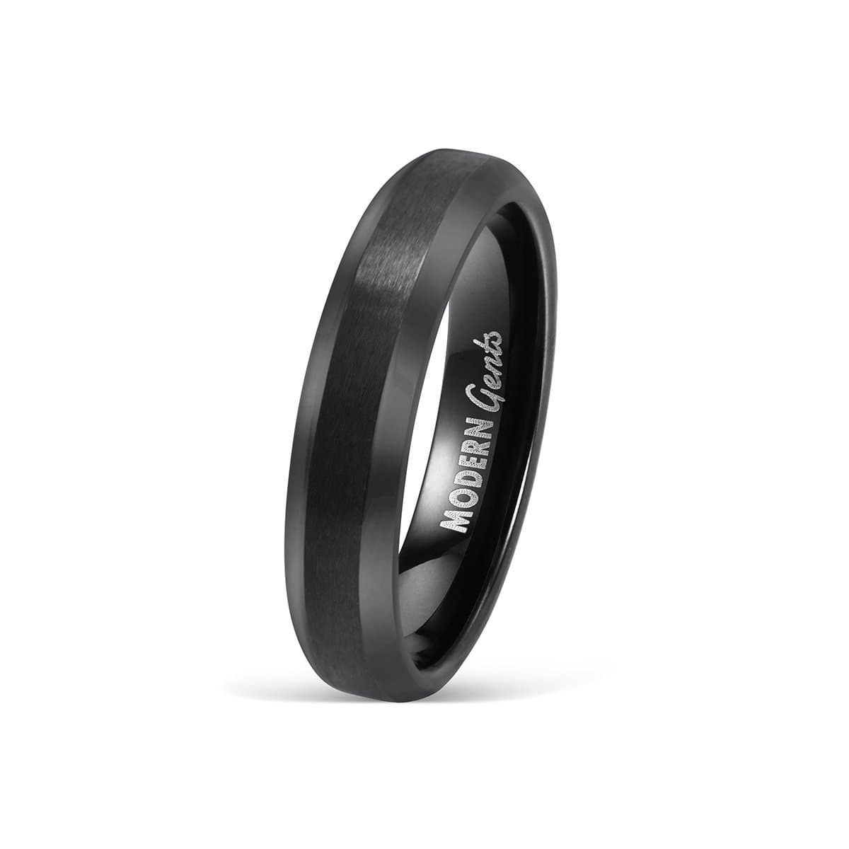 Minimalist Back Tungsten Ring | EMBR Wedding Bands
