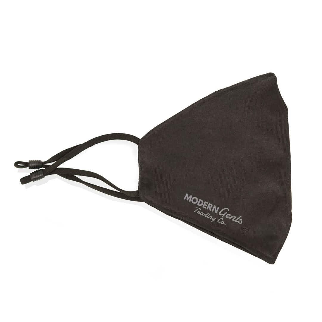 Black Velvet Breathable Face mask with Adjustable straps - Modern Gents Trading Co.