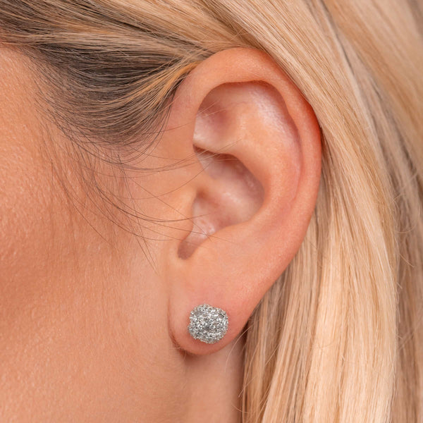 Cute silver knot earrings