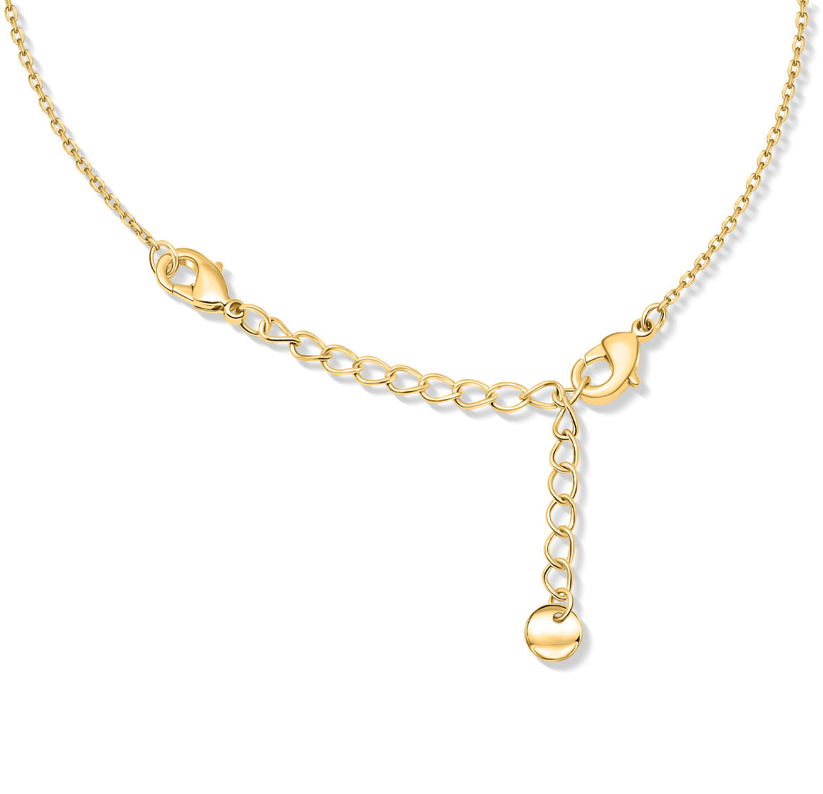 Dainty gold necklace extender chain