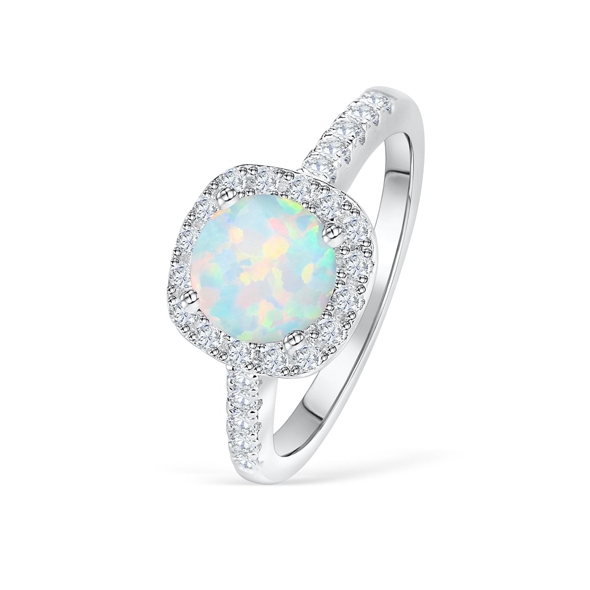 the halo opal wedding ring