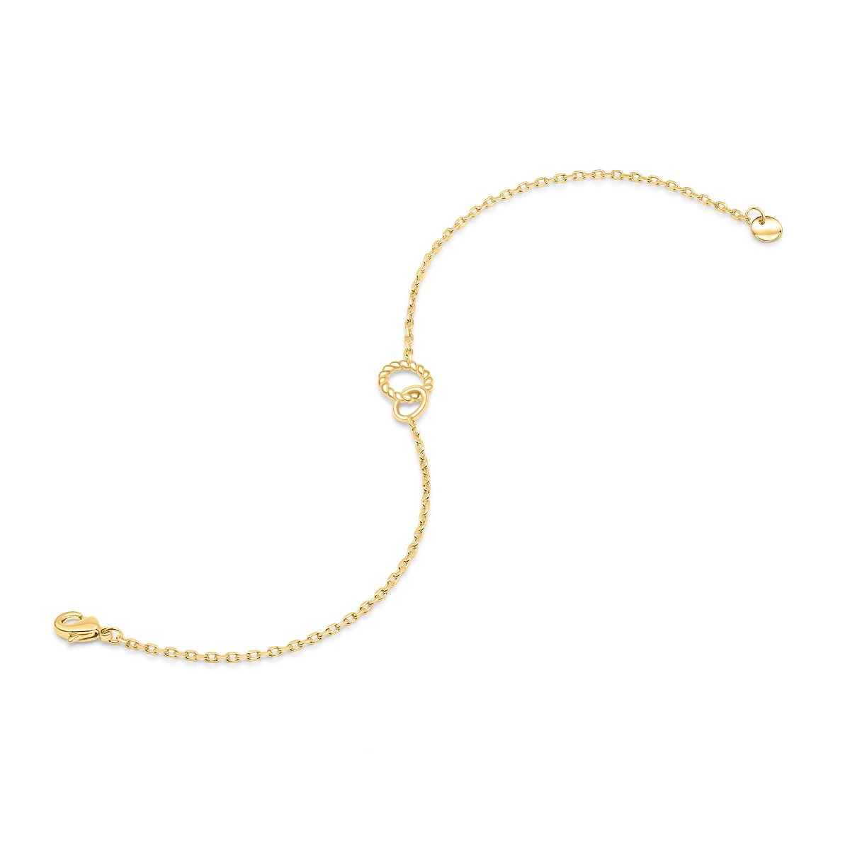 Minimal gold chain bracelet
