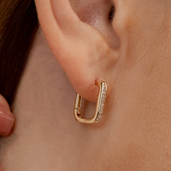 Gold affordable hoop earrings
