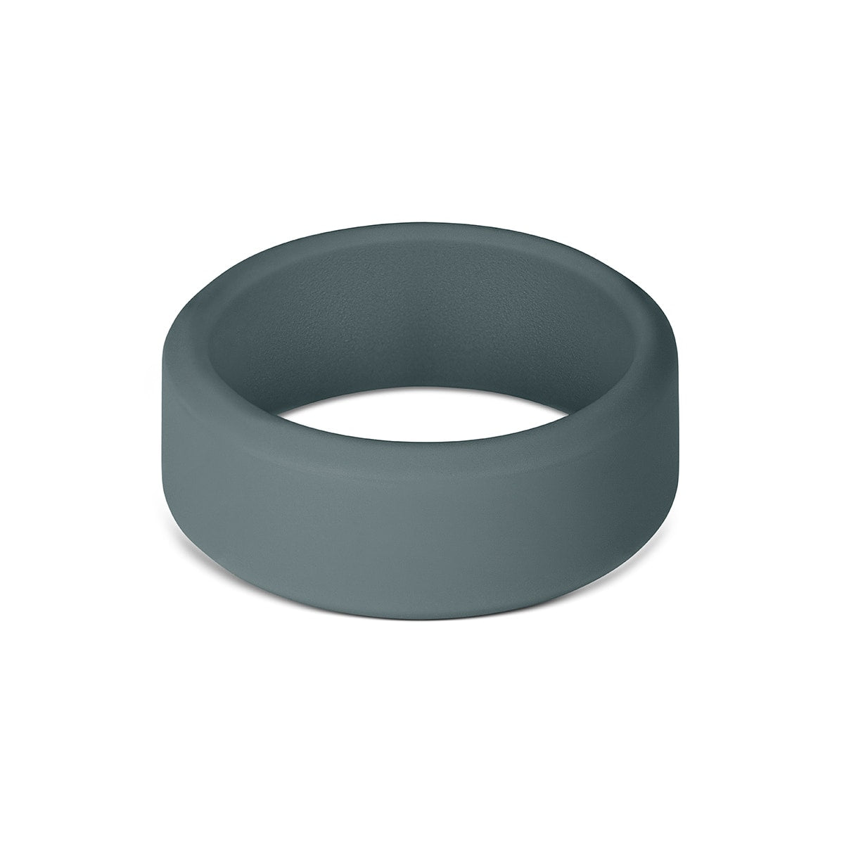 Gray Mens Silicone Wedding Bands Force Flex