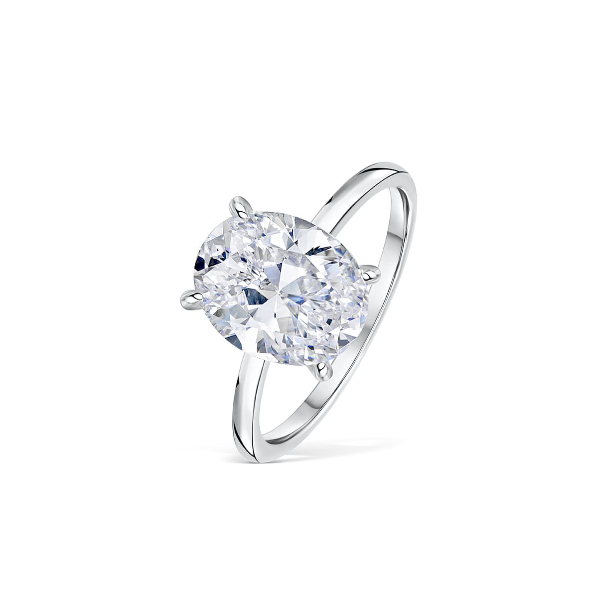 oval engagement solitaire ring