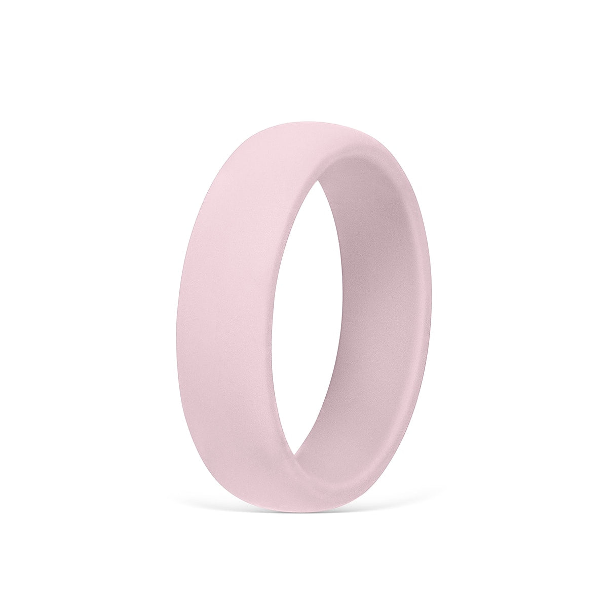 Pink womens silicone wedding bands 