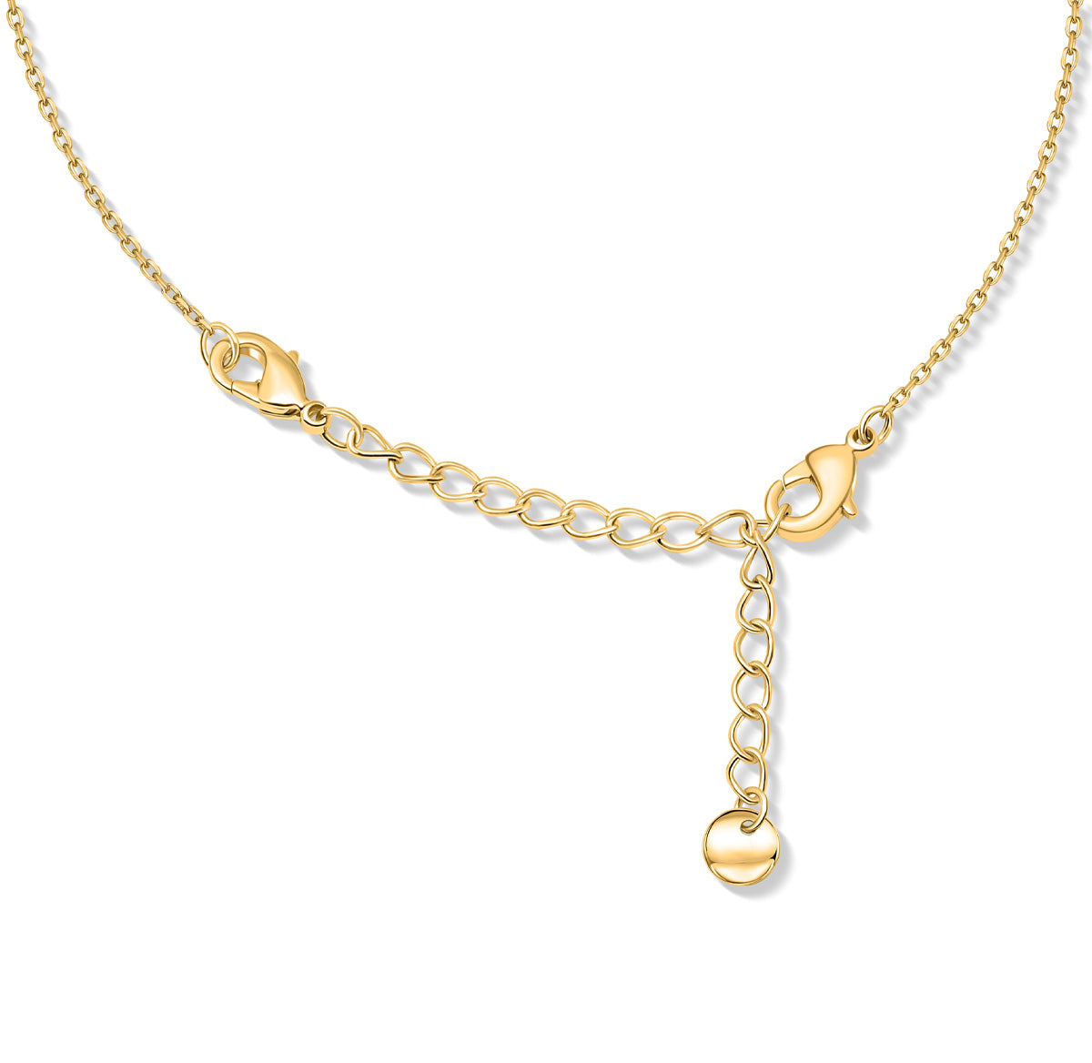 Gold plated chain extender for necklace