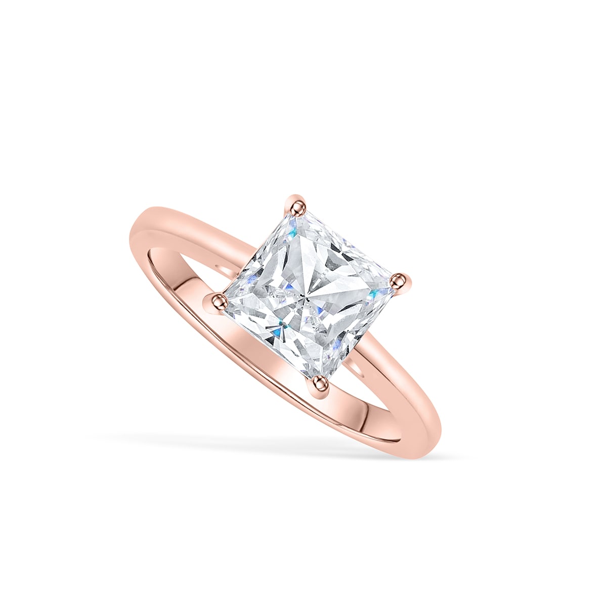 the olivia rose gold princess cut engagement ring