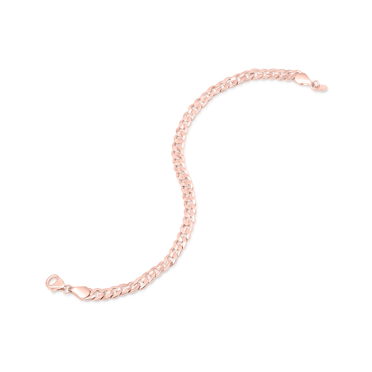 Affordable rose gold cuban chain bracelet