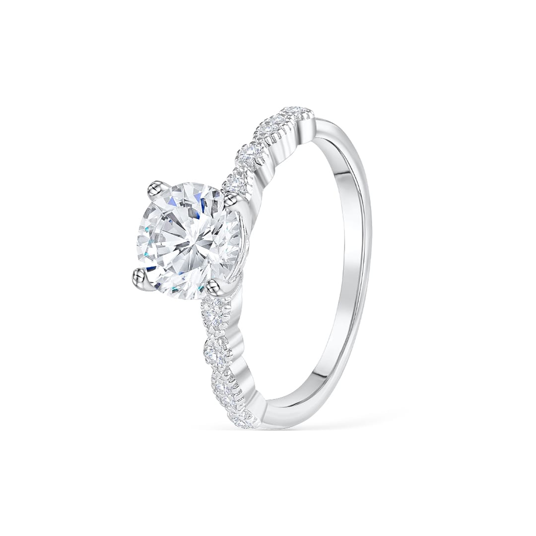 the sofia silver engagement ring
