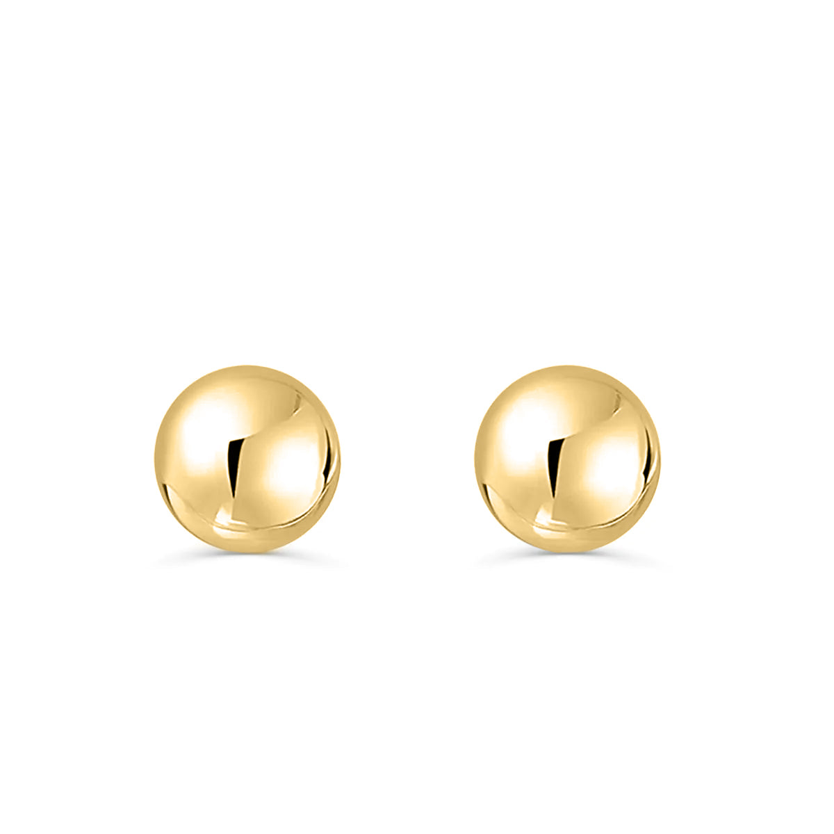 Ball Stud Earrings 3mm - 8mm in 14K Gold