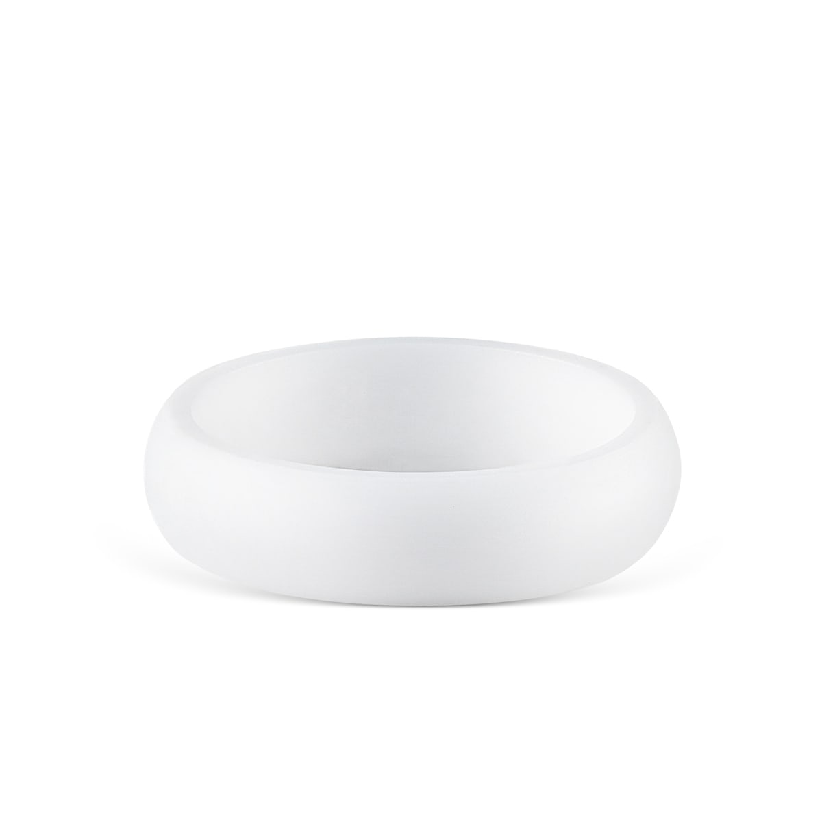 the flex white silicone wedding ring
