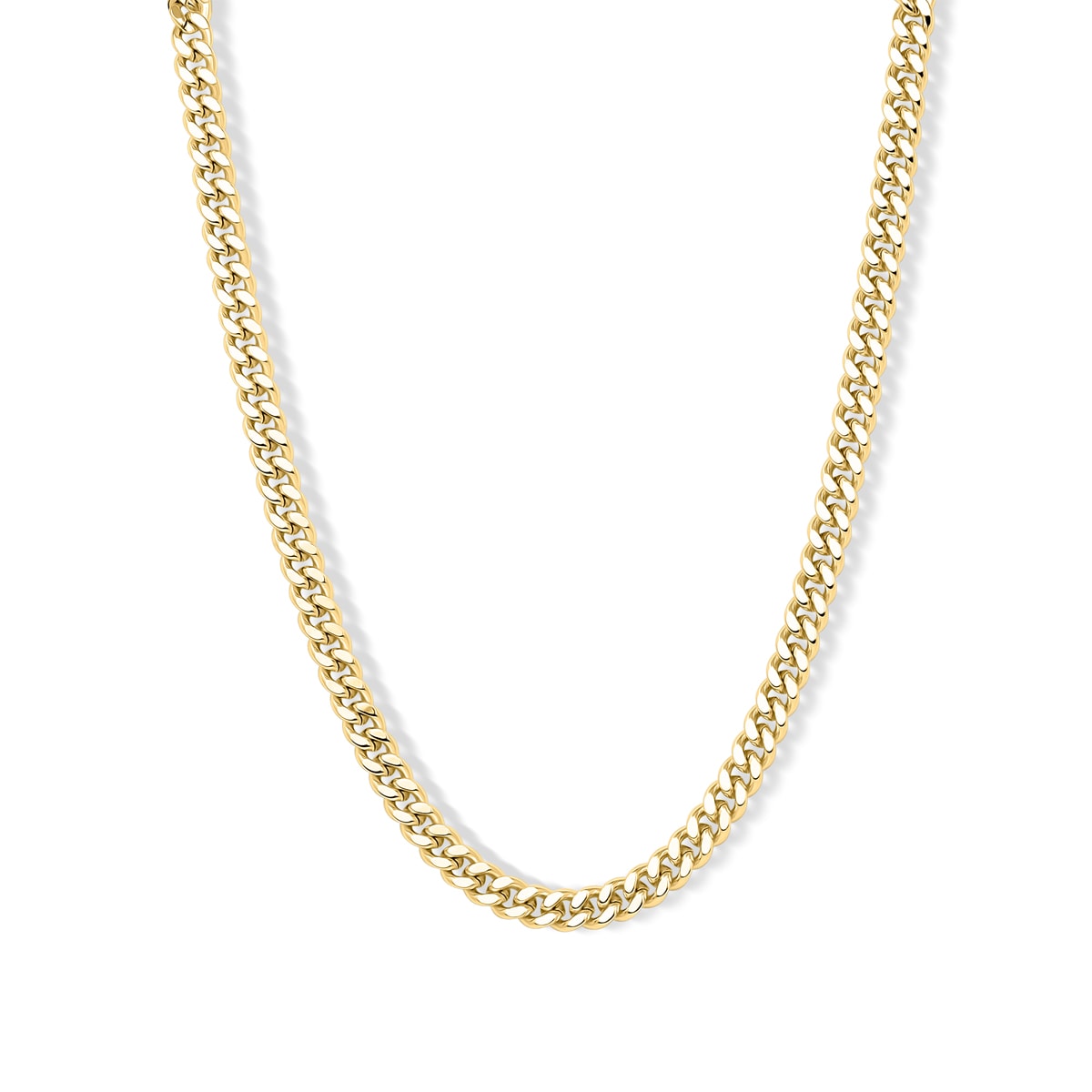 Bold gold chain necklace