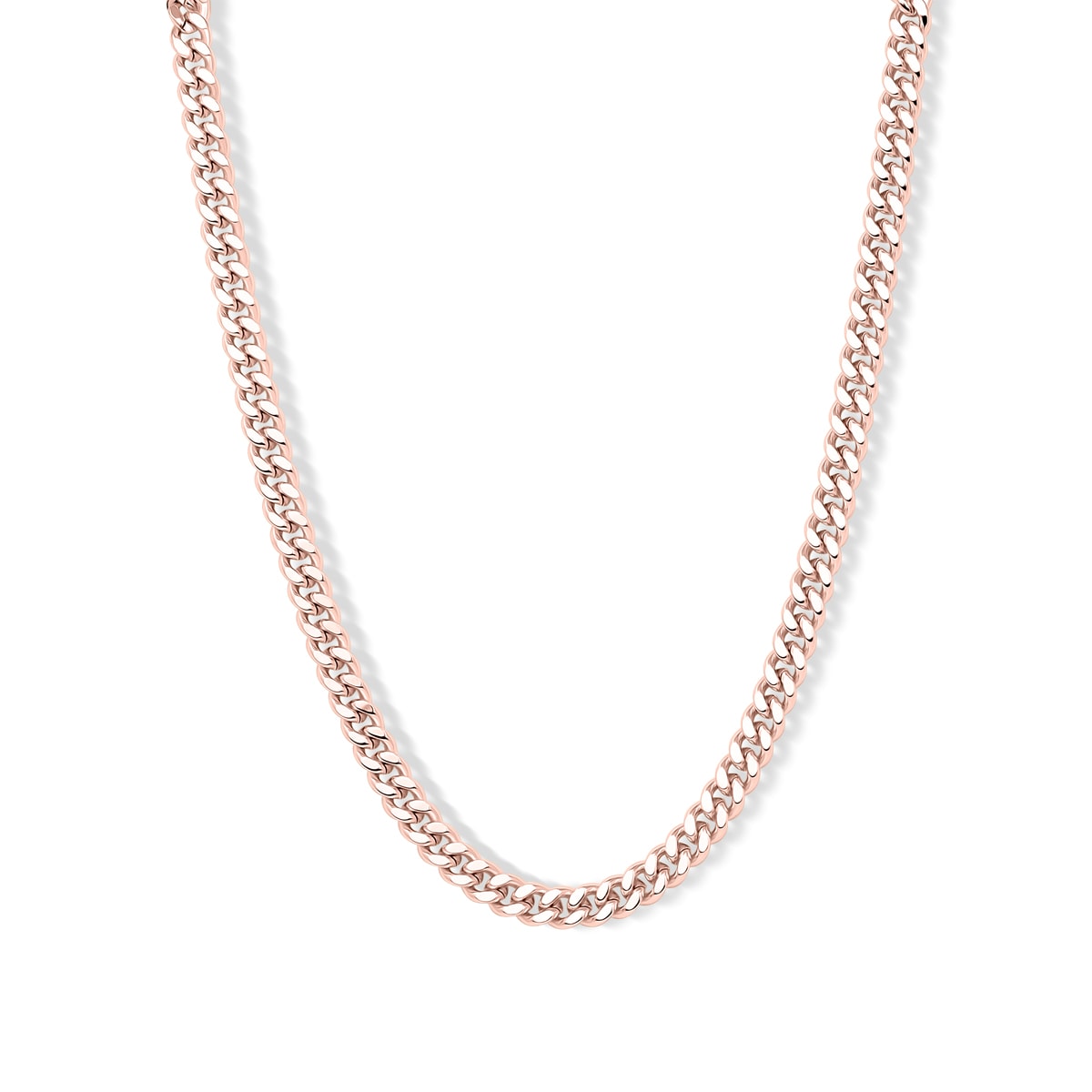 Bold rose gold chain necklace
