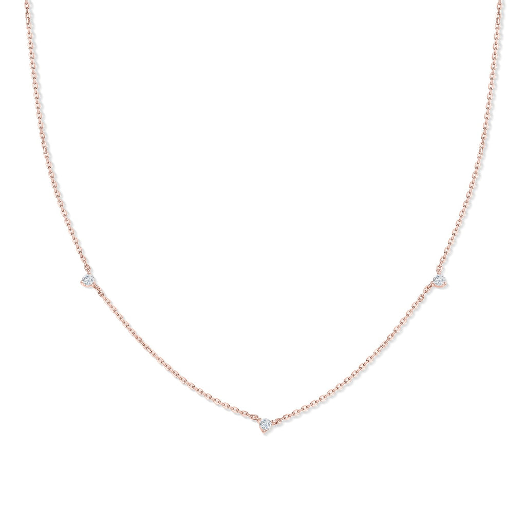 The Faith Dainty Rose Gold Necklace – Modern Gents