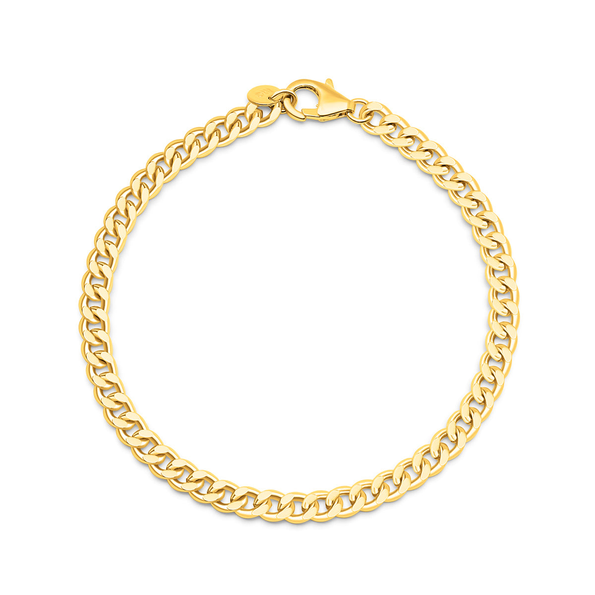 Unique gold plated chain bracelet