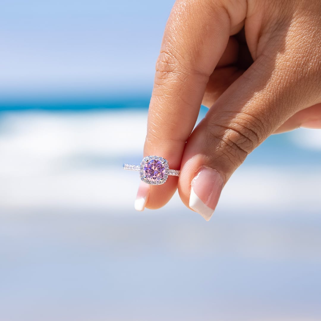 Pink Sapphire Wedding ring