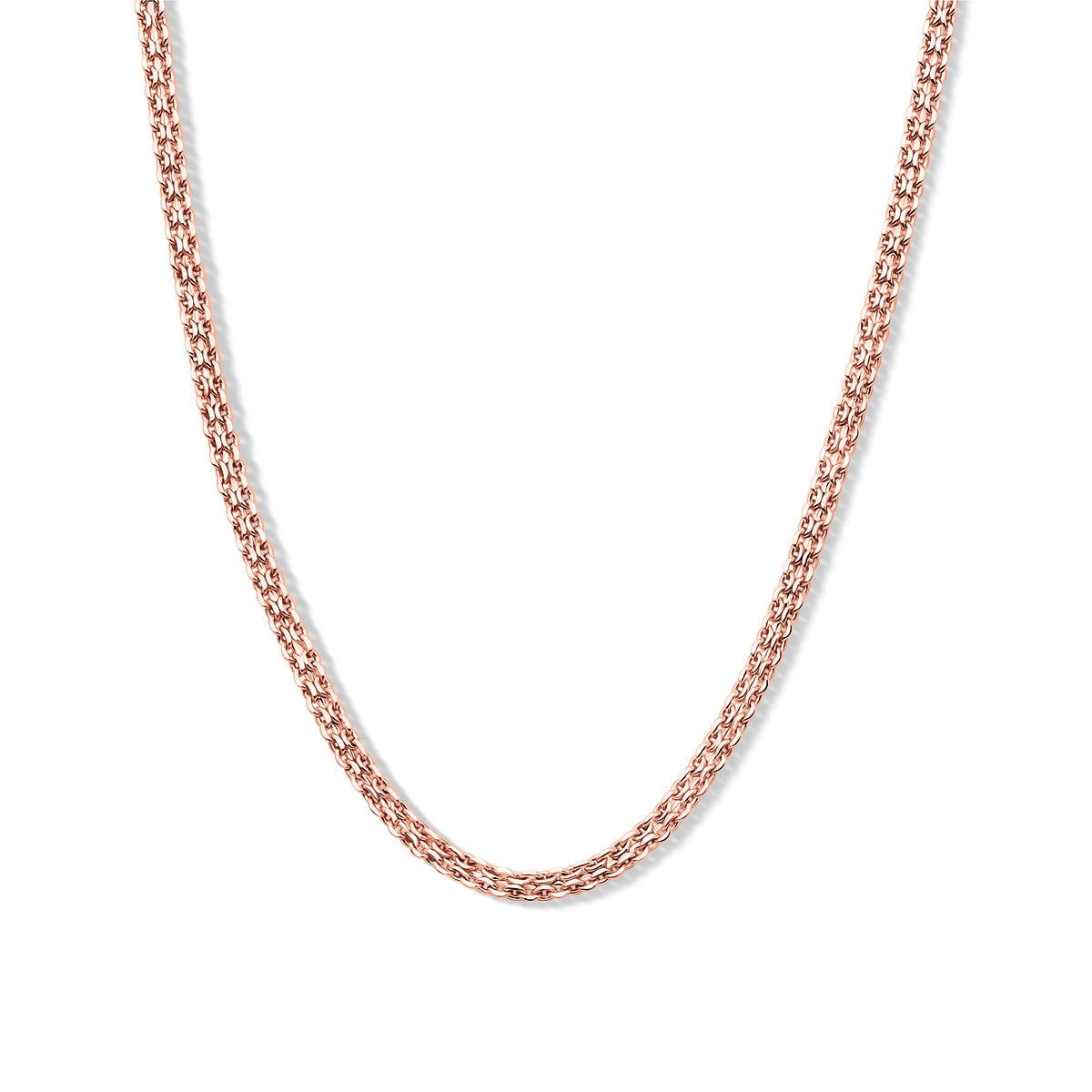 Simple rose gold chain necklace