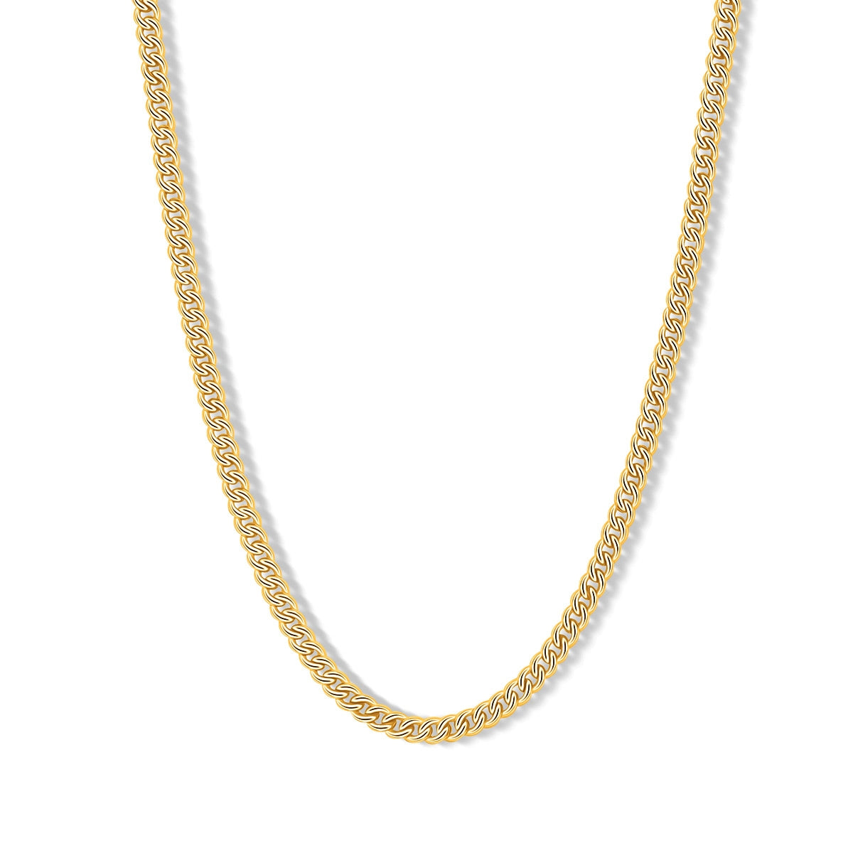 Thin gold plated chain necklace